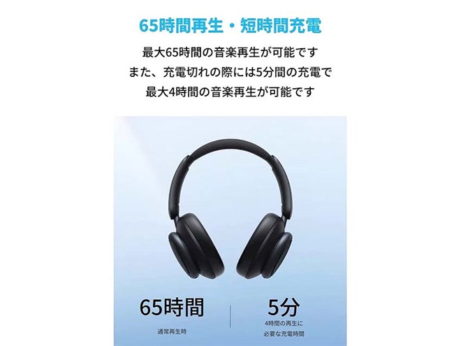 Anker、LDAC対応のワイヤレスANCヘッドホン「Soundcore Space Q45