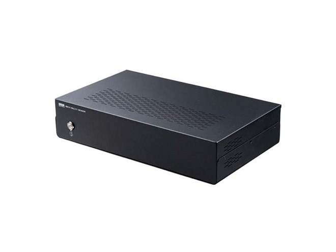 サンワ、最大16分割表示に対応したマルチチャンネルテレビチューナー