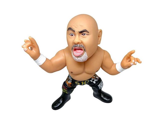 武藤敬司「プロレスLOVEポーズ」を楽しめる、全高約12cmのソフビ