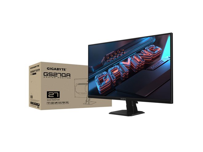 GIGABYTE、最大リフレッシュレート180Hzの27型QHDゲーミングモニター