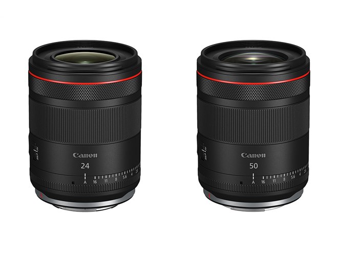 キヤノン、開放F値1.4の単焦点Lレンズ「RF24mm F1.4 L VCM」「RF50mm