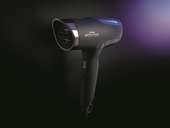 コイズミ、コンパクトで大風量のダブルファンドライヤー「Premium