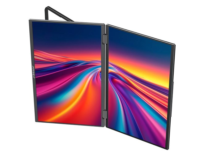 JAPANNEXT、2画面を採用した15.6型デュアルモバイルモニター「JN-DMD
