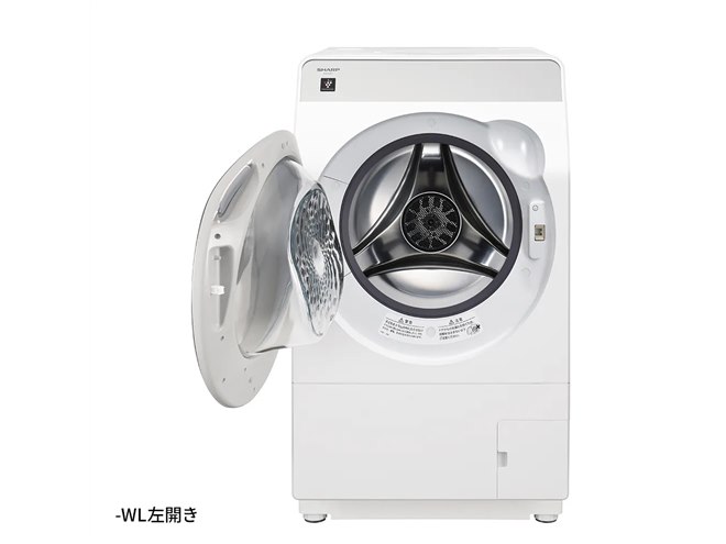 シャープ、洗濯11kg/乾燥6kgのプラズマクラスタードラム式洗濯乾燥機