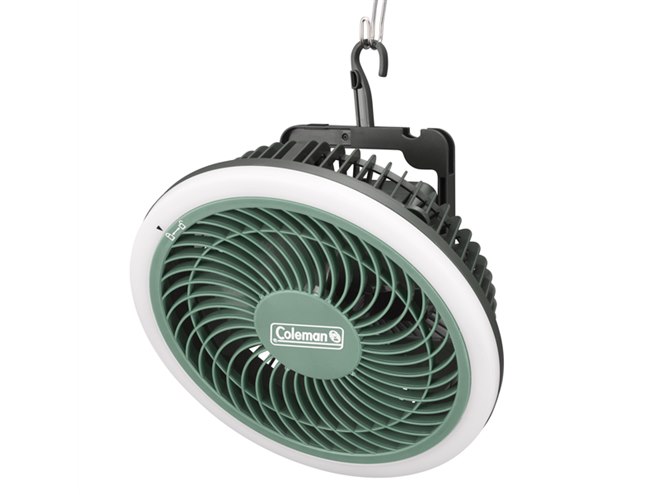 コールマン、アウトドアに適したLEDライト付き多機能ファン2モデル
