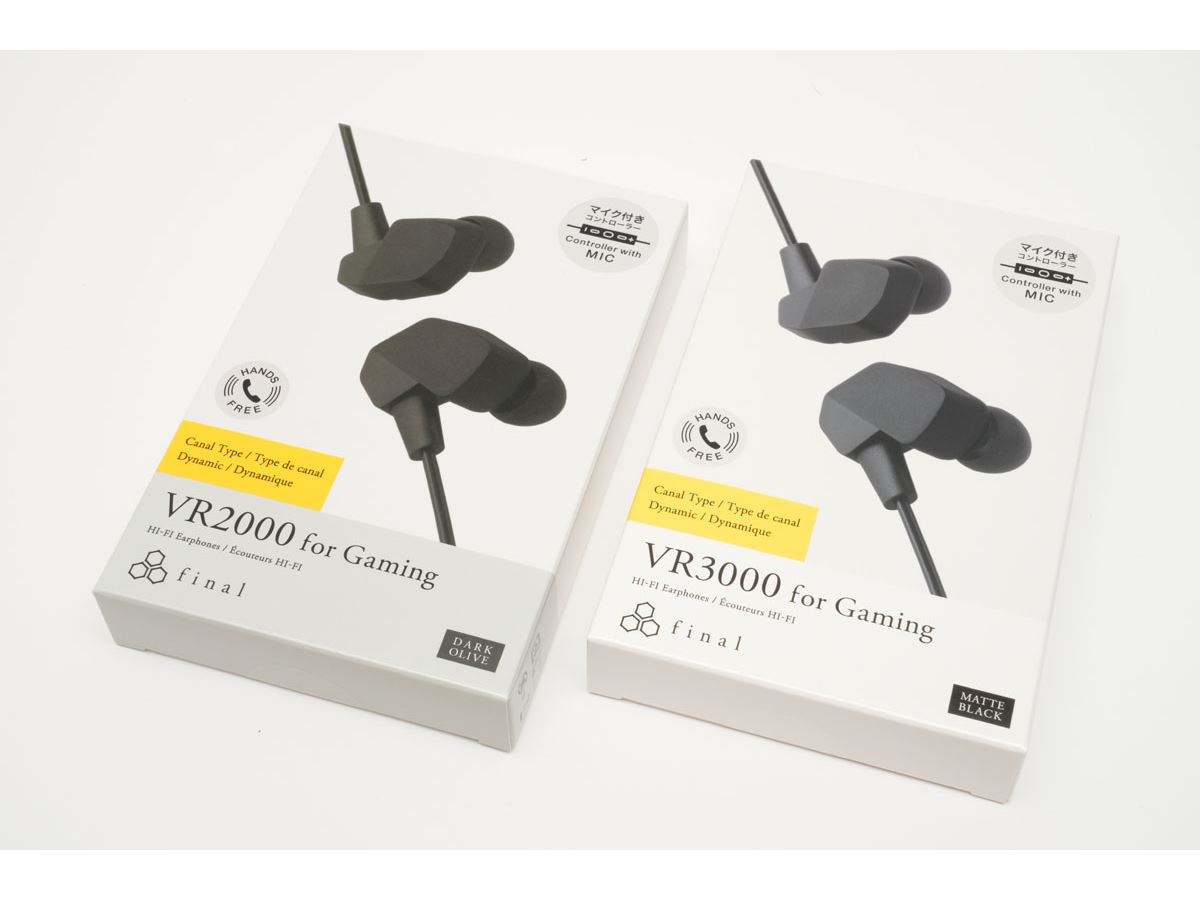 高コスパなfinalのゲーミングイヤホン「VR2000＆3000」聴き比べ