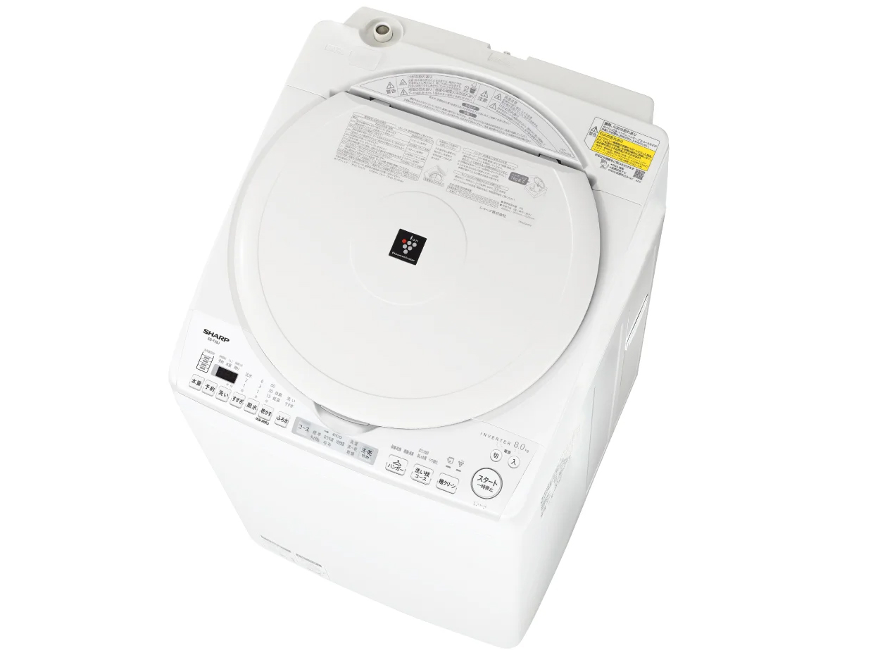 シャープ 穴なし槽 ES-TX8J-W [ホワイト系] 価格比較 - 価格.com