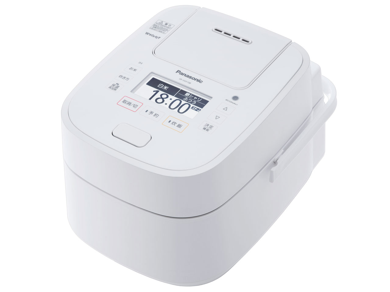 パナソニック Wおどり炊き SR-VSX108-W [ホワイト] 価格比較 - 価格.com