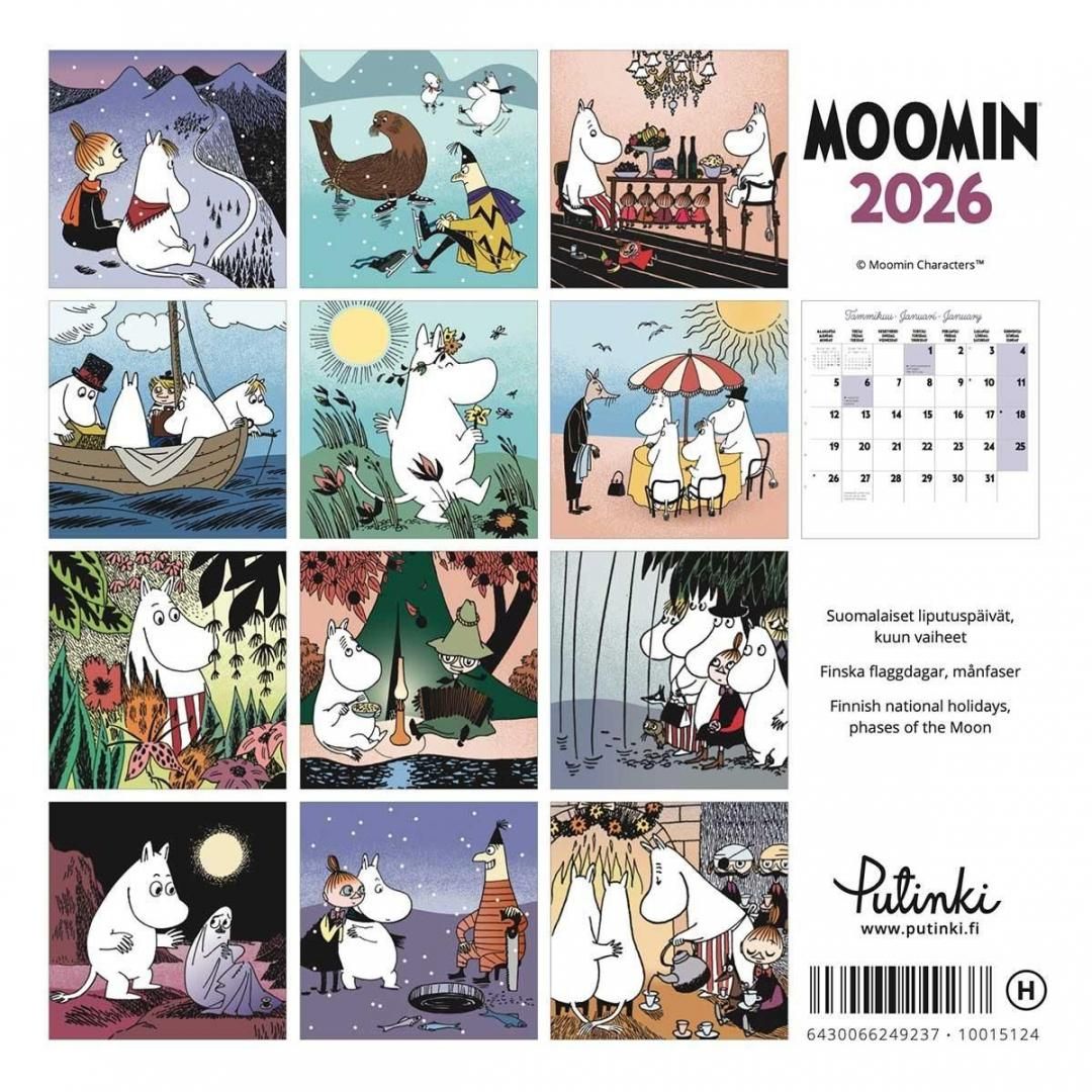 ムーミンカレンダー 2026 | 小型カレンダー - 北欧雑貨のLiLiCoCo