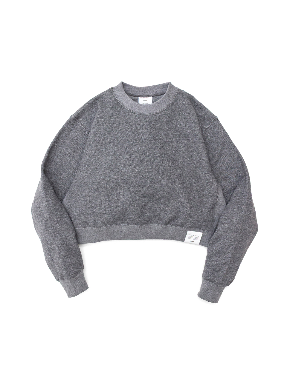 CROPPED SWEAT SHIRT-クロップドスウェットシャツ-HYKE（ハイク