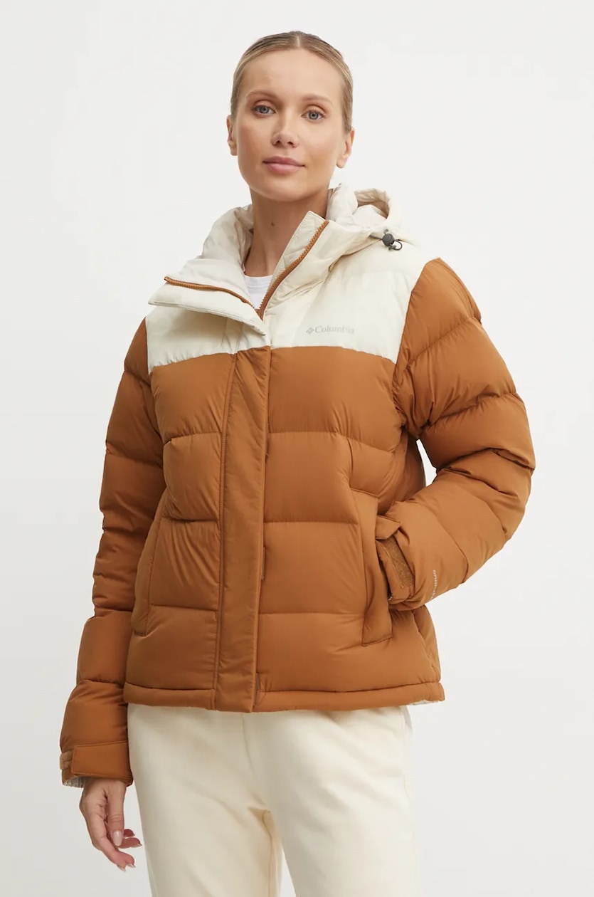 Columbia down jacket Bulo Point III Down women's brown color