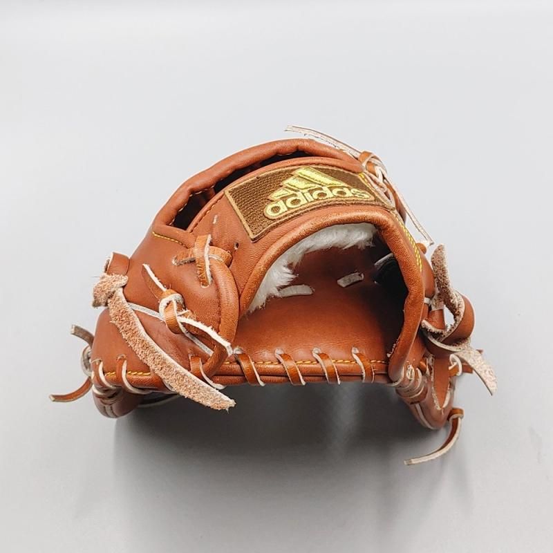 クリーニング済み 】 アディダス 軟式グローブ / 内野手用 型付け済み