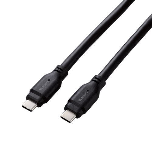タイプC ケーブル ( USB Type-C to C ) 1.5m PD 100W ブラック | 携帯