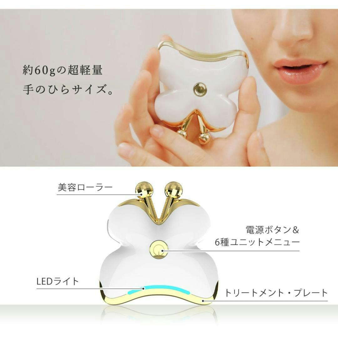 FASCINATEBEAUTY 美顔器 美顔ローラー FN-CHO010 温熱 振動 光エステ