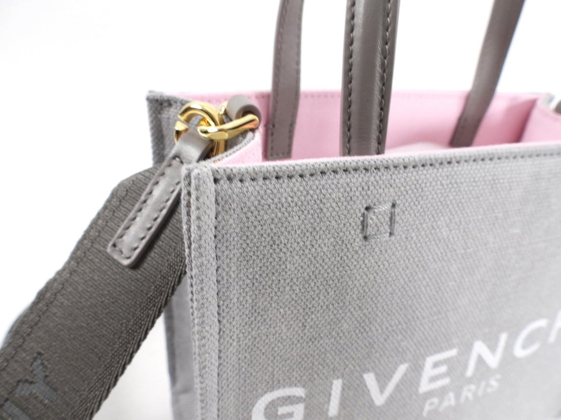 Givenchy Light Grey Canvas Mini G-Tote Bag – I MISS YOU VINTAGE