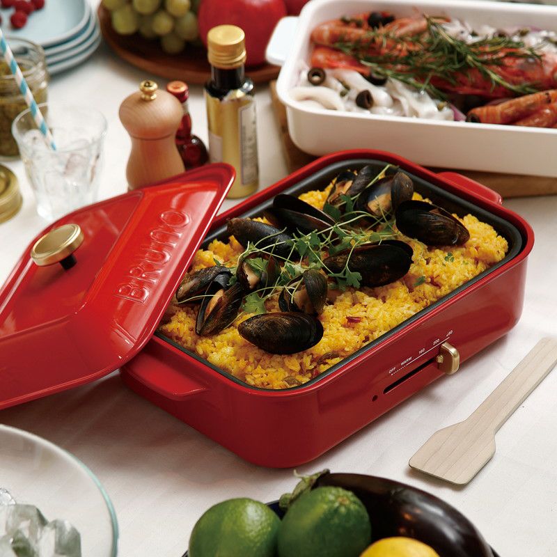 BRUNO］コンパクトホットプレート用セラミックコート鍋／ブルーノ