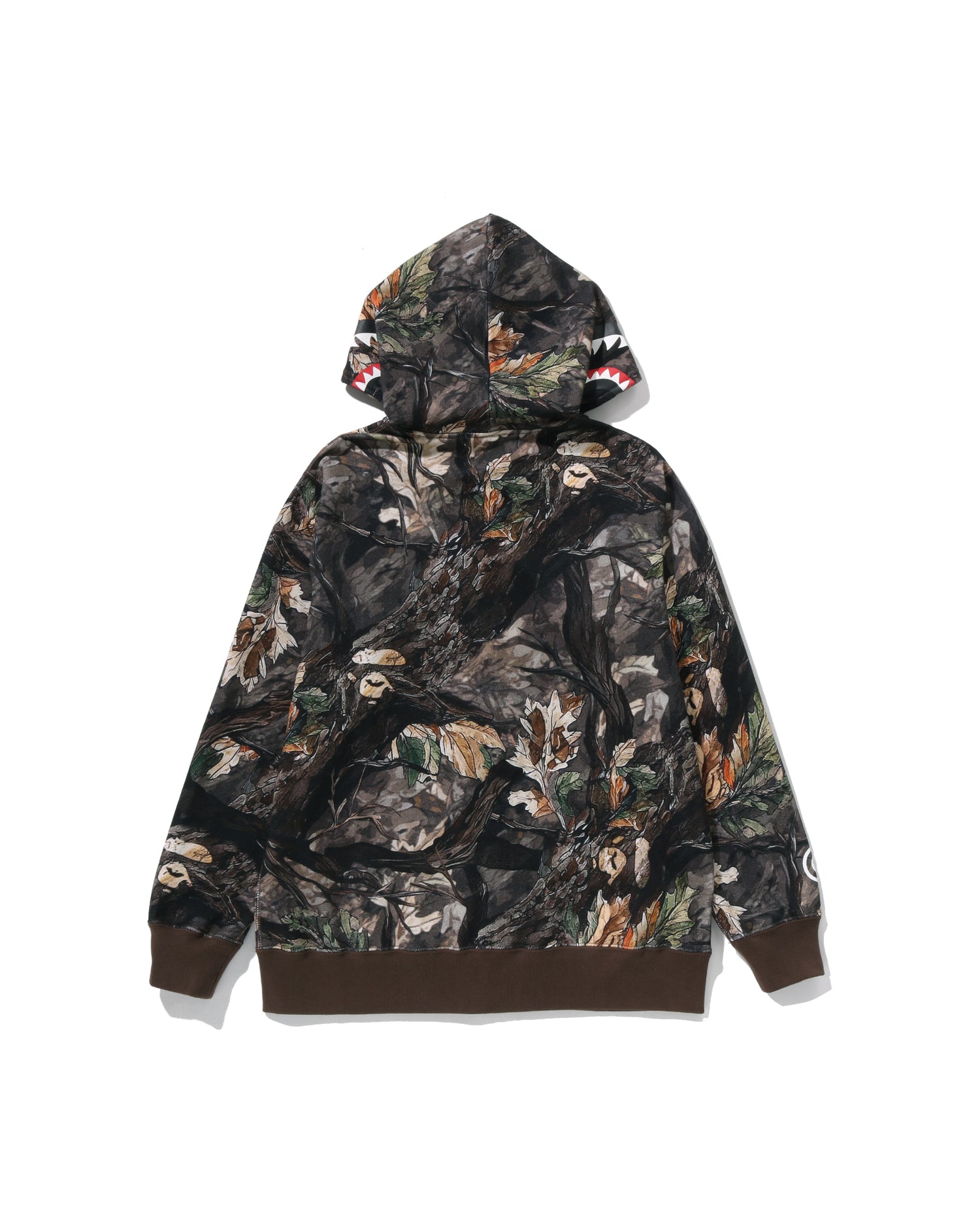 A BATHING APE® Kids Tree Edge Camo Shark Zip Hoodie Jr | Bape