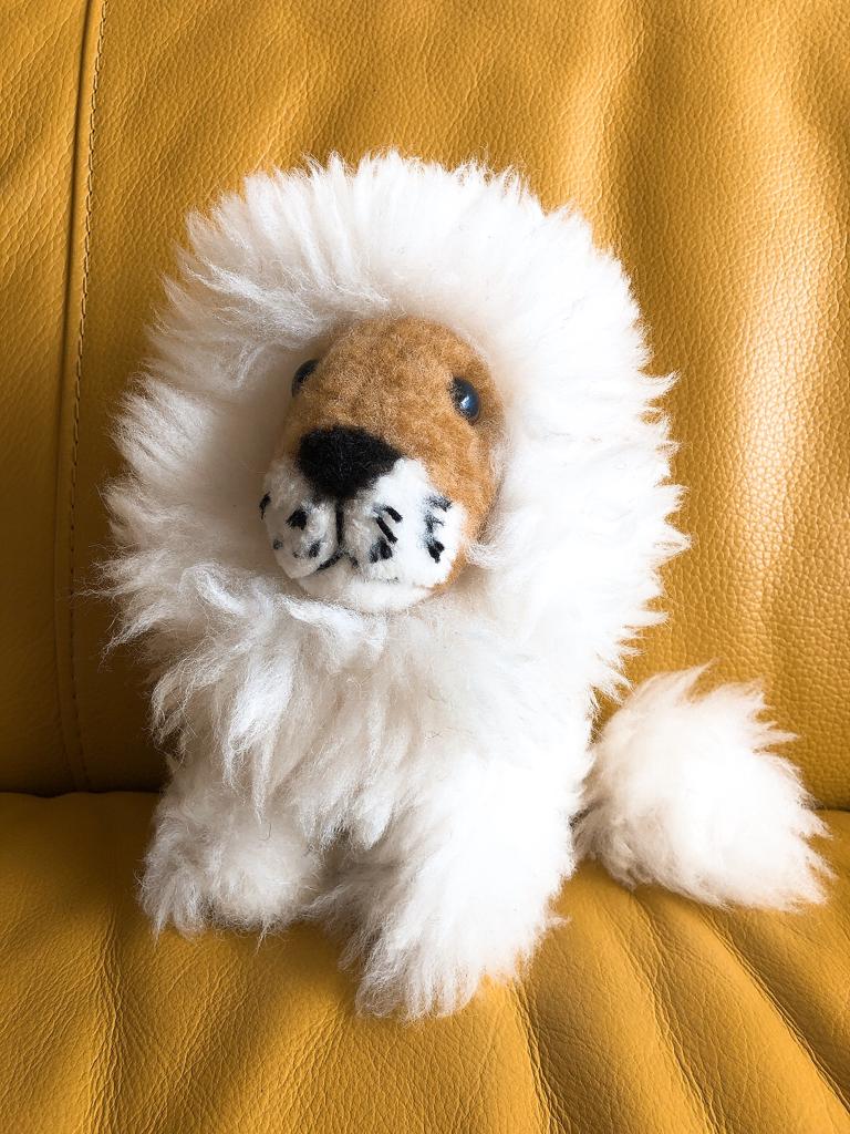 アルパカ毛100％ ぬいぐるみ ライオン