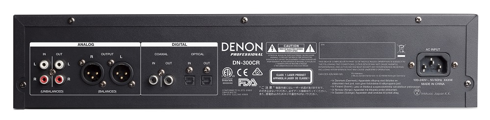 Denon Professional DN-300CR | 最高音質のフル機能CDレコーダー