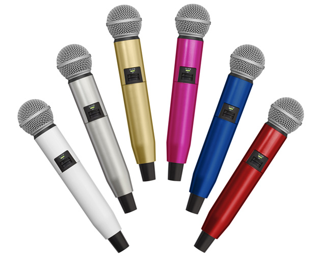 ワイヤレスマイク SHURE GLX-D を着せ替えできるカラフルなカラー