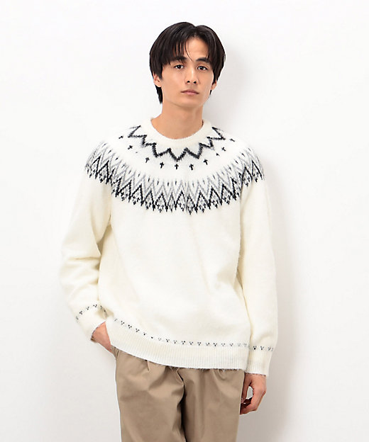 フェアアイル柄 シャギーニット（4771KM30） | COMME CA ISM