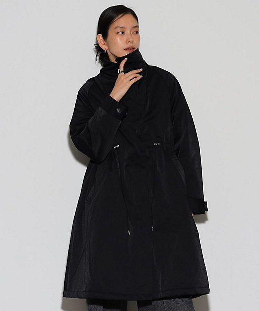 スタンドカラードロストギャバコート／モッズコート