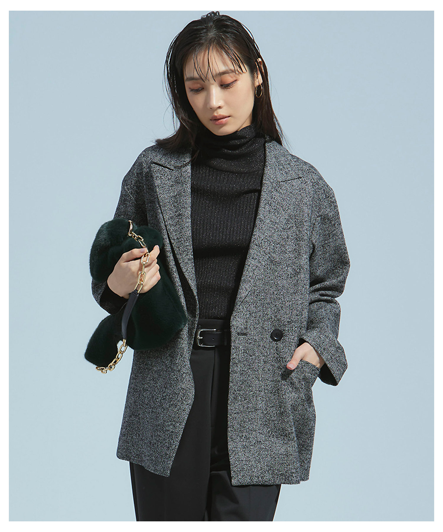 ヘリンボーンループツイード ジャケット（JKWWCW0409） | 23