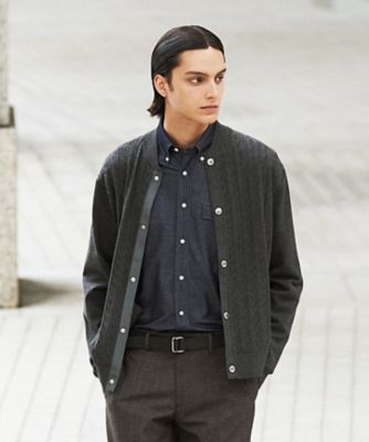 ストレッチ性 ／ イージーケア】【FLEX YARN】ケーブルニット