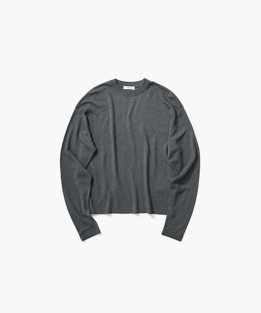 GARMENT DYED CASHMERE SILK ｜ クルーネック