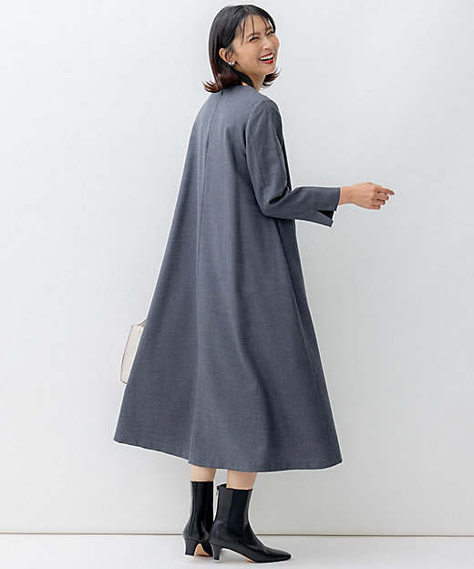 ウールジョーゼット Aライン ワンピース（OPWOSW0411