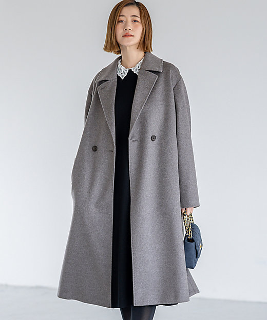 COLOMBOカシミヤビーバー ダブルフロント チェスターコート