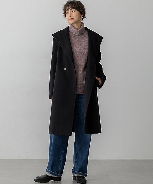 ウールカシミヤビーバー フーデット コート（SCWOGW0853