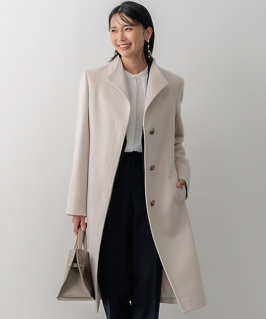 ウールカシミヤビーバー スタンドカラー コート（SCWWCW0504