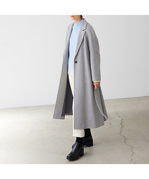 R－ISM名品アイテム】カシミヤ100％ロングコート