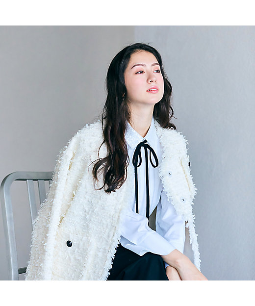 ファンシーツイードフリンジジャケット（83101502） | Rose