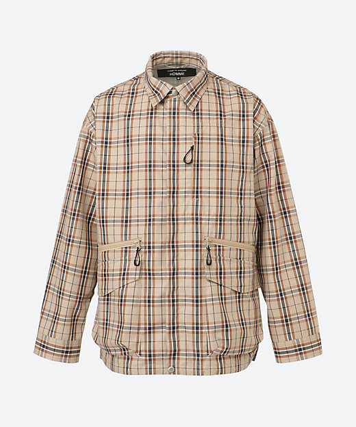 綿エステルチェック3層 ブルゾン HQーJ011ー051 | COMME des