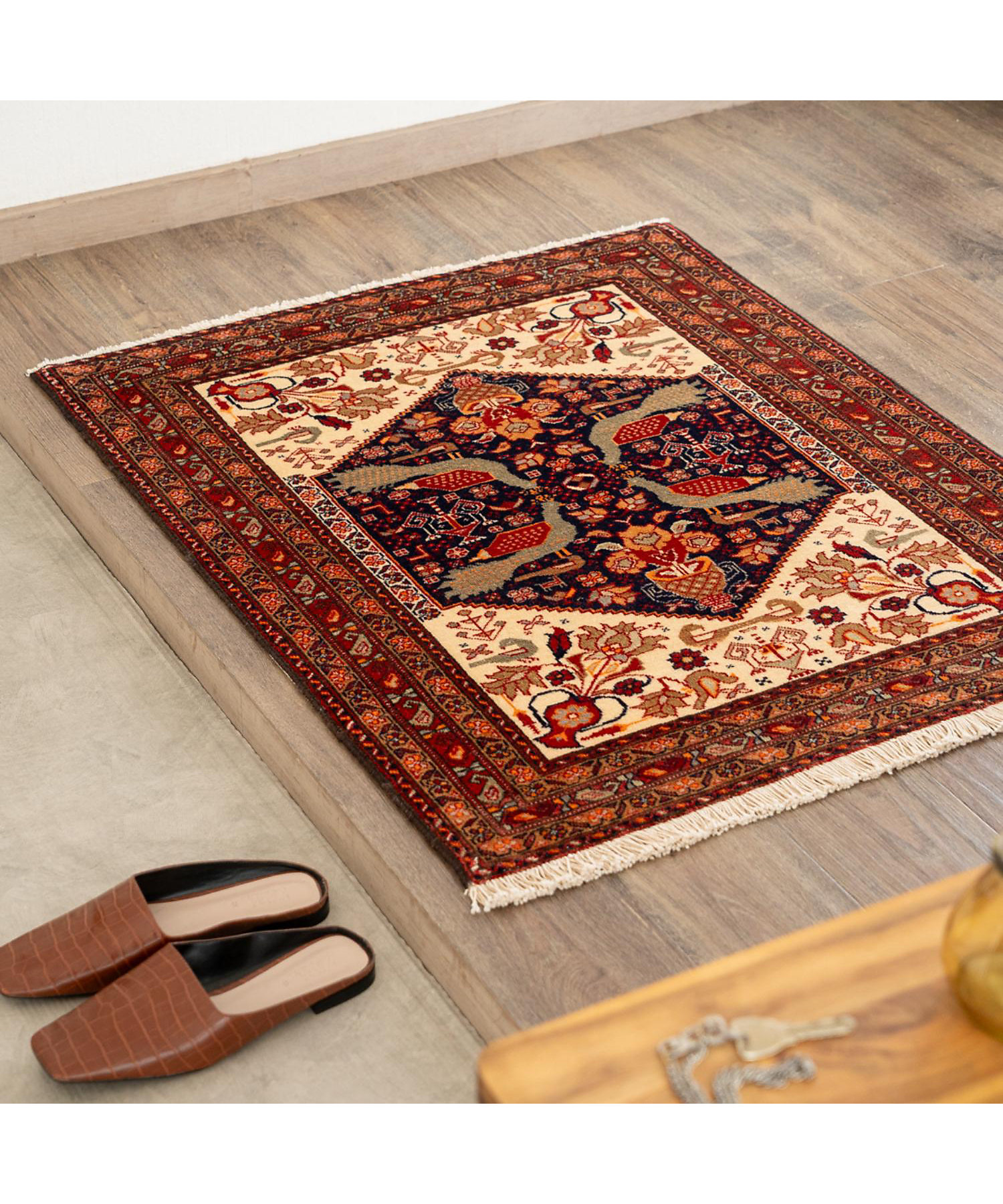 Y2023 ペルシャ絨毯 ウール 手織り 特大 412×313㎝ 工房サイン Y2023