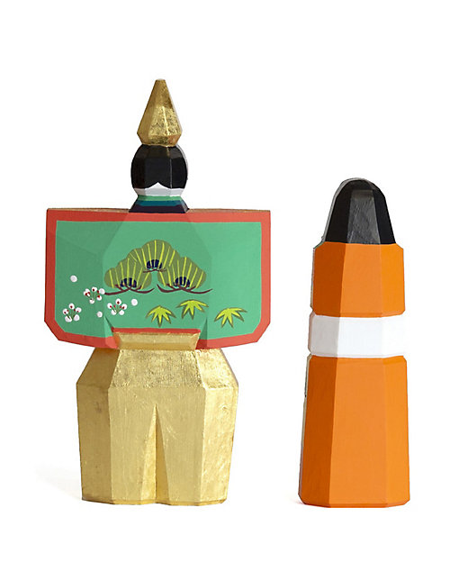 送料無料】奈良一刀彫 神泉作 立雛 5号（三越） | 神泉/シンセン