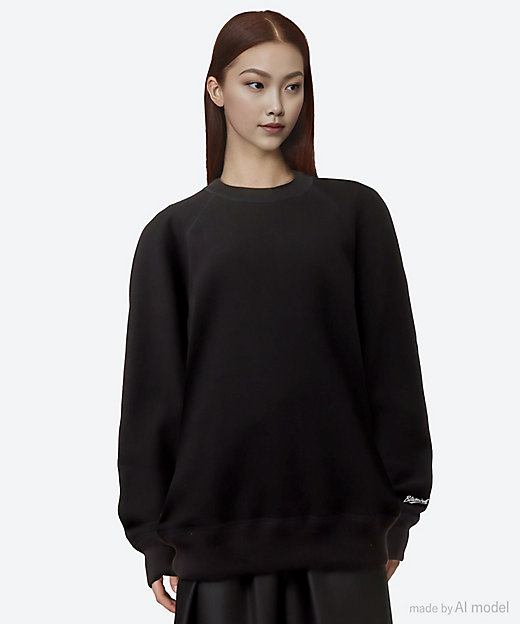 吊裏毛ロゴロングスリーブプルオーバー 7912―222―0052