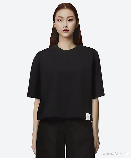 CROPPED SHORT SLV／TEE／BIGFIT（6．5OZ