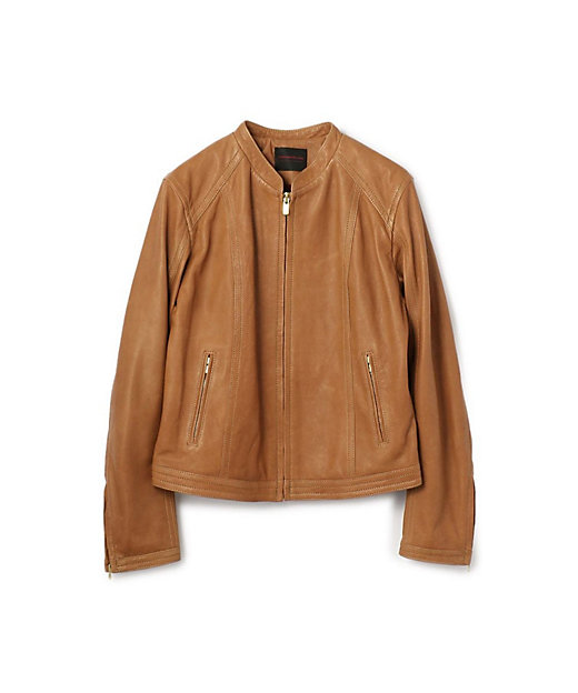 ラムレザー ジップアップブルゾン | maison TOMORROWLAND/メゾン