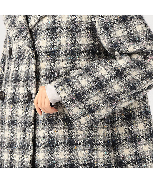 ブリエネップツイード ハーフコート | maison TOMORROWLAND/メゾン