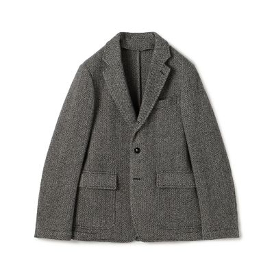 ブリティッシュウールツイード シングルブレステッド3Bジャケット