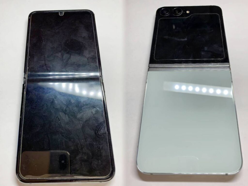 Galaxy Z Flip 5】データそのまま画面交換修理 ブラックアウト 操作