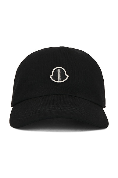 Rick Owens x Moncler Capello Baseball Hat in Black | FWRD