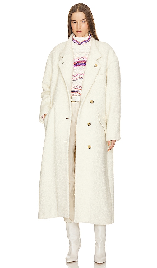 Isabel Marant Etoile Sabine Coat in Ecru | REVOLVE