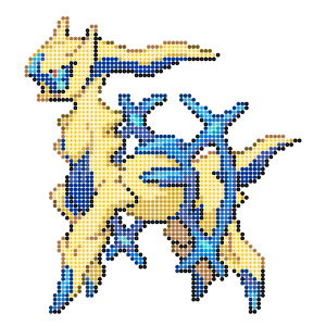 ポケットモンスター ダイヤモンド・パール アルセウスのアイロンビーズ