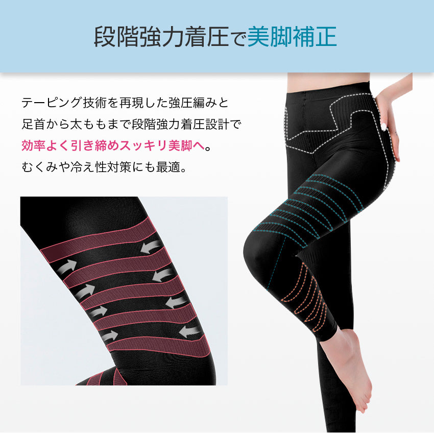強力着圧でスッキリ 接触冷感で涼しい 着圧レギンス – Iris Candy