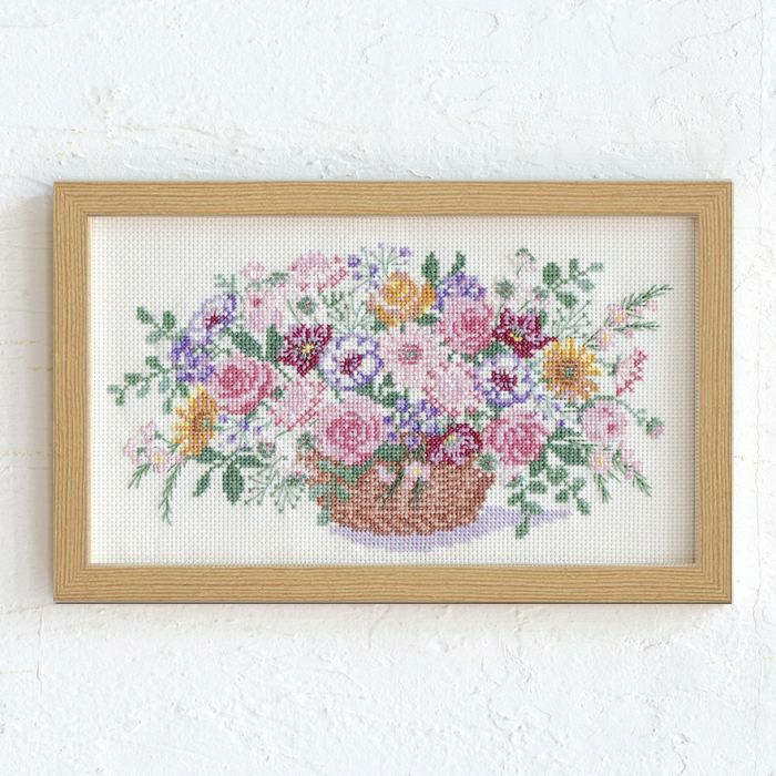 クロスステッチフレーム＜ひな段飾り＞ | リバティ 生地、編み物、刺繍