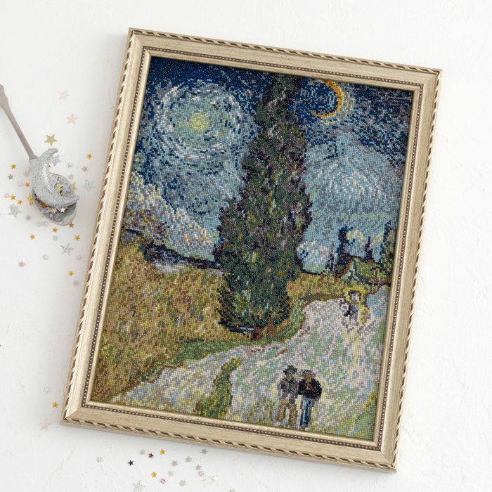 3/10予約】クロスステッチフレーム＜ローヌ川の星月夜＞ | リバティ